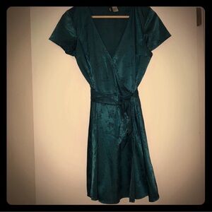 Kimono Teal Wrap Dress